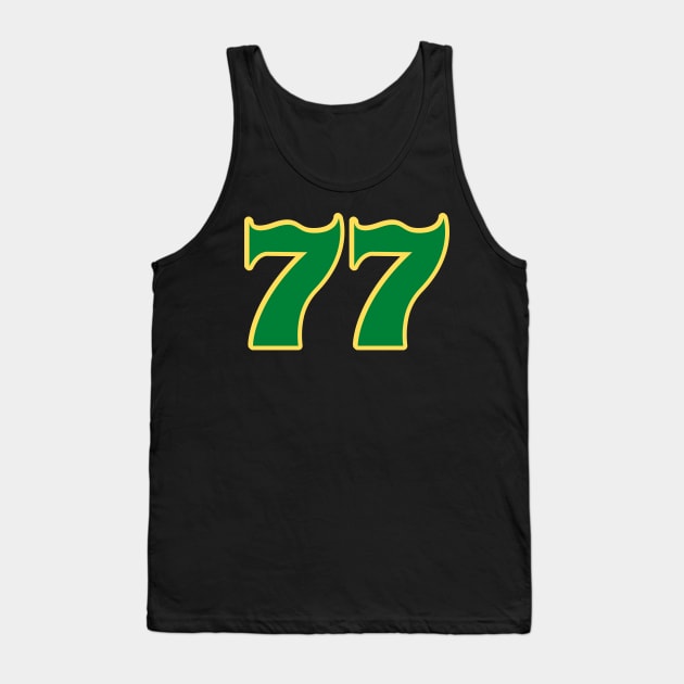 Number 77 Tank Top by Mcvipa⭐⭐⭐⭐⭐